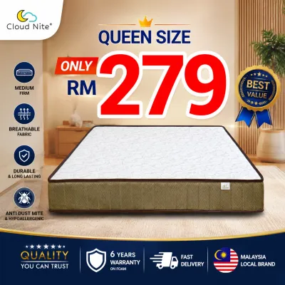 Cloud Nite - 8inch Queen Size Foam Mattress RM279 ONLY (Limited Stock)