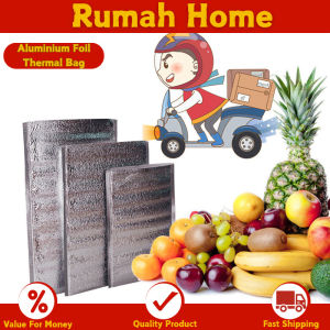 SG RumahHome® Aluminium Foil Thermal Bag | Insulated Bubble Bag-Cooler Bag Lunch Thermal Pouch-Delivery Packaging Food Bags Insulated Bubble Bag