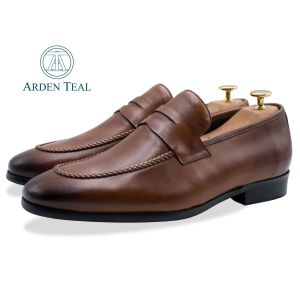 ARDEN TEAL Arrecifes Chestnut Penny Loafer
