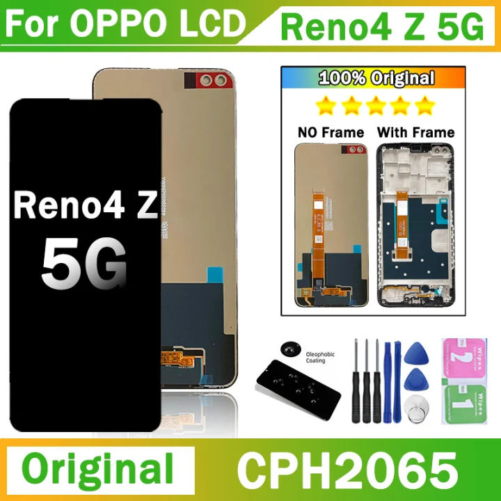 ORIGINAL 6.57 "pour OPPO Reno 4Z 5G CPH2065 écran LCD Tactile Numériseur Panneau Avec Cadre Pour - Foto 2