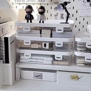 NEST Kora Stationery Organizer Storage Box Stackable with lid