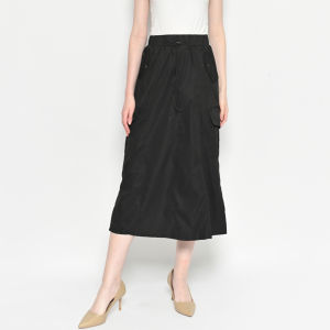 QUEENTIN Rok Kargo Wanita Casual 2305 Katun Chinos Drill Stretch Polos Premium