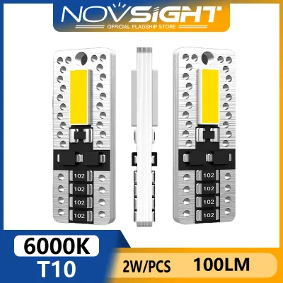 NOVSIGHT T10 2pcs Pack LED Reading Light 2W 100LM 6000K White Light Car interior Small Parking lights DC 12V Reading Lamp