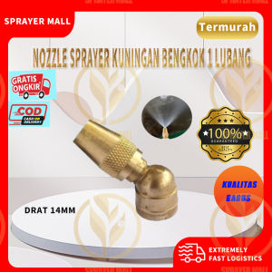 Nozzle Sprayer Nozel Spuyer Kuningan Kabut Embun Halus 1 Mata LUBANG bengkok