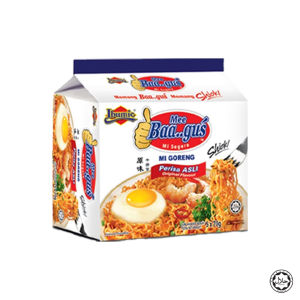 Ibumie Penang White Curry Mee (4 x 105g) / Mi Goreng Asli 80g (6 x 80g) / Baagus Mi Goreng Asli (5 x 70g) / Penang Har Mee Soup (6 x 85g) / Ibumie Plain Instant Noodle 650g / Ibumie Mee Poh Kosong 650g