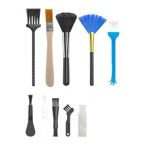 10Piece Multipurpose Soft Bristles Cleaning Brush Set Notebook KeyGap Cleaning Tool for Home and Auto Detailing