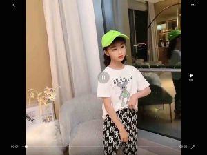 S01-40 Setelan Anak Perempuan / Baju Setelan Anak / Baju dan Celana Anak / Baju Kaos BROUILLY