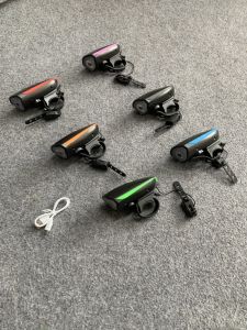 Đèn Còi 2 In 1 Xe Đạp 7588 Sạc USB- Chống Nước- Độ Sáng 250 Lumen - Âm Vang Còi 140dB chính hãng