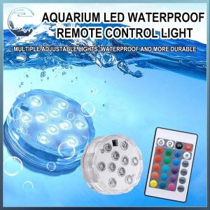 LED 16 Color Aquarium Light Submersible Lights For Aquarium Waterproof With Remote
