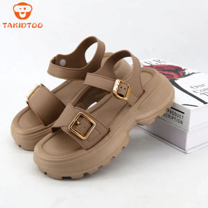 TAKIDTOO Sandal Anak Perempuan Sendal Fashion Tinggi Bahan Karet Jelly Anti Slip Anti Licin Casual Terbaru