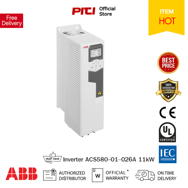 ABB Inverter ACS580-01-026A-4+J400, 11kW อินเวอร์เตอร์ ( ติดต่อ