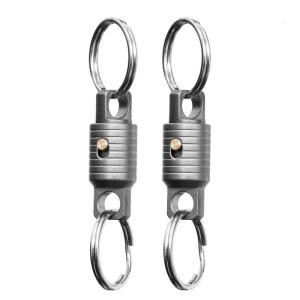 1Pair Keychains Key Holder With Quick Release Feature Fashionable Suitable For Travel Daily Key Organization Easy Access
