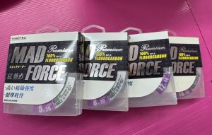 สายฟูโรแท้ BY HINOTSU MF-6 MAD FORCE PREMIUM 100% FLUOROCARBON 28M มี 20/30/40/50 lb