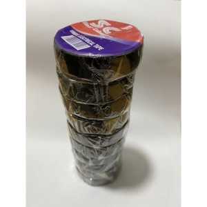 (1Roll isi 10pcs) Isolasi Hitam Listrik / Selotip Hitam Merk Random