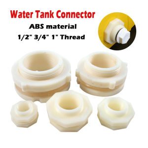 [Fast Shipping]4Pcs ABS Gasket Water Tank Connector Pipe Fitting 1/2 3/4 1 Thread Outlet Joint
