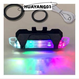 HUAYANG01 [HOT FASHION] Bicycle Light LED Waterproof Rear Tail Light USB Rechargeable Bike Light Mount Cycling Safety Warning Light Bicycle Accessories