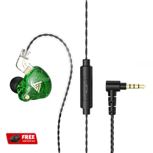 QKZ Wired Hi-Fi Bass Earbuds Monitor With Removable Cable Gaming Headset Ak6 Pro