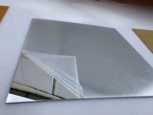 5pcs 300x300MM Gold Mirror Acrylic Square Sheet Plastic Spring Glass Hotel Decorative Plexiglass Not Easy to Break 2MM