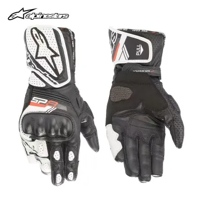 Alpinestars SP-8 V3 Leather Motorcycle Gloves Men Cowhide Racing Motorcross Gloves Anti Drop Wear-Resistant Moto Gloves Guantes Moto