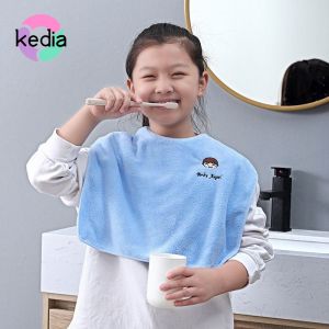 Kedia ผ้ากันเปื้อนเด็ก มัลติฟังก์ชั่ล้างน้ำลายผ้าเช็ดตัวกันน้ำหลักฐานสกปรกเด็กกินผ้ากันเปื้อนล้างแปรงผ้ากันเปื้อน lingqian