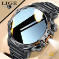 LIGE Bluetooth Call Smart Watch Men Full Touch Screen Sports Fitness Watch IP68 Waterproof for Android iOS + Box. 