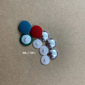 Xương bọc cúc ( khuy ) vải nấm thường & dẹt chân nhựa