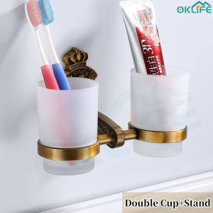 [OKLIFE. SG]Bathroom Storage Hardware Storage TowelHanger towel holder towel racks  Wall Hanging  Wall-mounted Toilet Brush Soap Rack Paper Bathroom Carved Bathroom Towel Rack