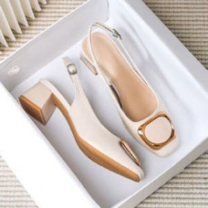 [Free Shipping] 2026 New Style WomenS Summer High-Heeled Sandals With Thick Heels And Versatile Toe Caps