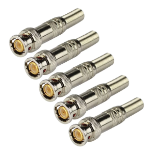 5Pcs/10Pcs BNC Male Connector 75-5 Solderless BNC Compression Connector Screw On Coaxial Terminal for CCTV Camera