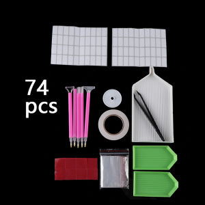 74Pcs/Set 5D Diamond Painting DIY Tool Set Diamond Embroidery Tool Diamond Painting Kits