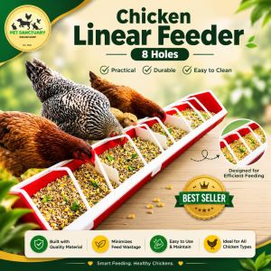 Poultry Feeder 12 inches / Linear Feeder 8 Holes / Pakainan ng manok