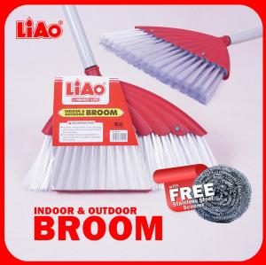 LIAO 1PC Broom Indoor & Outdoor Ergonomic Adjustable Handle Bristle Durable Efficient Design High Quality