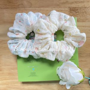 [Combo 2 Cái - Giao Ngẫu Nhiên] Scrunchies Muslin Handmade Phong Cách Hàn Quốc Không Gây Đau Đầu