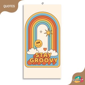 TENNESY Hiasan Dinding Aesthetic Quote Boho 10x20CM Wall Decor Pajangan Kamar Tidur Dekorasi Rumah