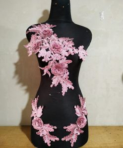 RENDA BORDIR BUNGA ASTER 3D