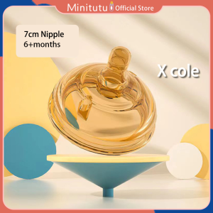 Minitutu COMO TOMO 7CM Wide-Neck silicone Feeding bottle for baby nano-silver full soft anti-drop anti-flatulence