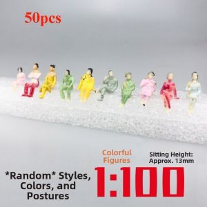 MINIYX 10/50pcs 1:25/1:30/1:300 Scale Model Building People Multistyles Assorted Poses Figures Passengers High Quality Mixed Color Standing People