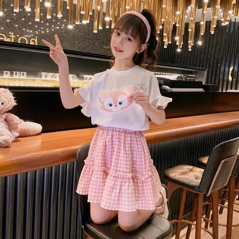 Unlimited X Children's Fashion 2PCS (Blouses+Skirt)High Quality