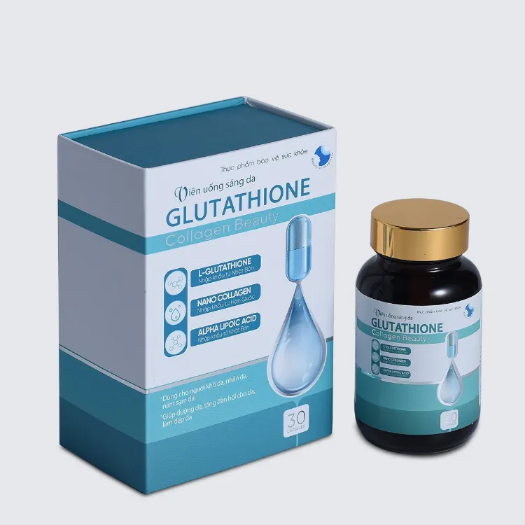 Vin ung sng da GLUTATHIONE ca TTCN Dc Liu gip trng da ci thin  ln da Vin Ung Chng Sm Nm Glutathione - Lazada | Lazada.vn