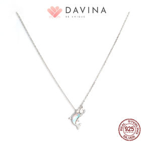 DAVINA Ladies Whalen Necklace Sterling Silver 925 - Kalung Wanita Perak S925 Laut Lumba Lumba