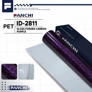 ROLL 152Cm Sticker FANCHI ID-2811 PET Gloss Forged Carbon Purple / ROLL