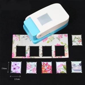 Stamp shape Craft Punch Embossing Machine Round Hole Punch Toothed Puncher Embosser