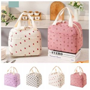 URBAG Waterproof Lunch Bag Corduroy Multifunctional Thermal Insulation Bag Portable Picnic Food Pouch Office