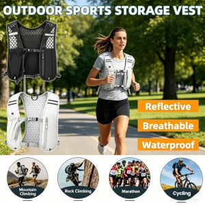 Running Hydration Vest Lightweight Waterproof Hiking Backpack for Hiking Cycling Storage Vest