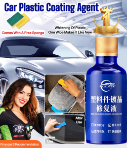 【Best Plastic Repair Gel】Automobile Plastic Refurbishment Agent/Plastic Scratch Filler/ Car Plastic Repair Paste/Plastic Chrome Protection/Surface Renewal/Plastic Care Kit 汽车塑料翻新剂