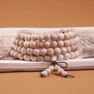 Sandalwood 108 Beads Bracelet 小叶紫檀 越南沉香 黑檀 绿檀 缅甸花梨 金丝檀木 鸡翅木 108颗佛珠手串 木质念珠手链 长项链 文玩手串 多层多圈叠带 盘玩圆珠 手链手串 转运平安 辟邪招财 招财进宝 沉檀木质香 佛系男女款饰品 Small-leaf Red Sandalwood Vietnamese Agarwood Ebony Green Sandalwood Burmese Rosewood Golden Sandalwood and Wenge.