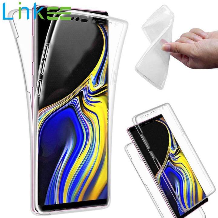 For Samsung Galaxy Note Phone Case, 360 Degree Full Cover Soft Clear Case  Shockproof Transparent Silicone Casing Lazada PH