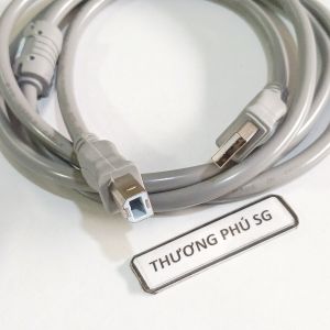 Cáp máy in dài 3m / Chuẩn USB 2.0 Chống nhiễu chất lượng (Màu sắc Xanh hoặc Xám)
