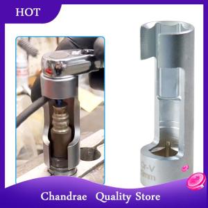 [Chandrae] 17 19mmDiesel Fuel Injector Pipe Hexagonal Opening Removal Sleeve Oxygen Sensor Wrench Pipe Sleeve Workshop Equipment Hand Tools
