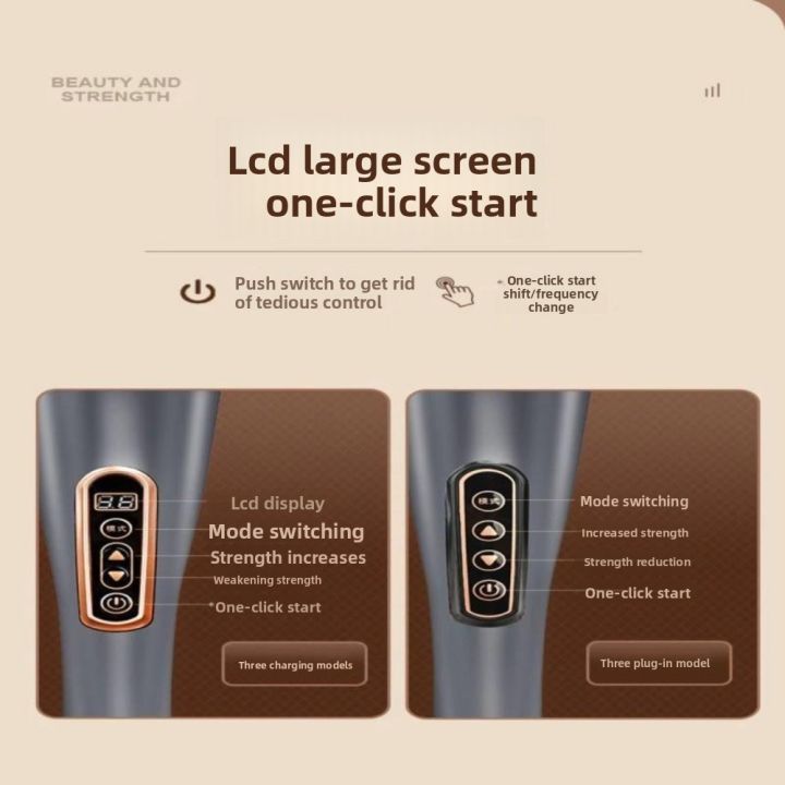 MUSCLEX%20Multi-purpose%20Wireless%20Massager%20Various%20Massage%20Heads%20Acupuncture%20Massage%20Dolphin%20Massager%20%20Red%20Light%20Simulation%20Massage%20Stick%20Back%20-%20Image%204